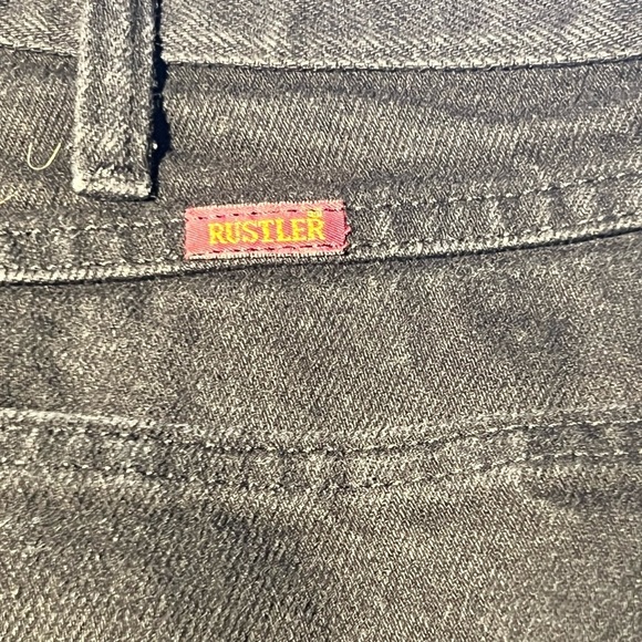 RUSTLER Jeans Black Relaxed Fit Size 34 x 30 - Picture 5 of 7